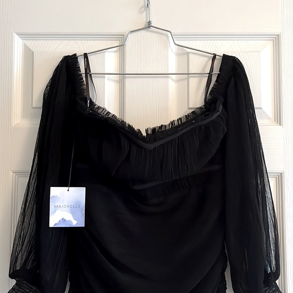 MAJORELLE Zata Dress in Black - Picture 7 of 12